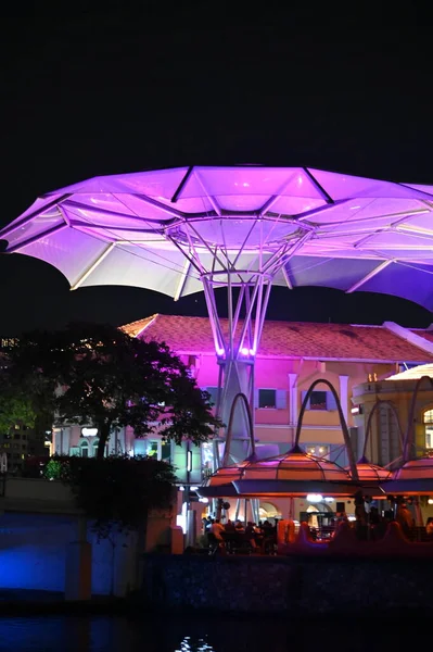 Clarke Quay Singapore July 2022 Famous Beautiful Clarke Quay Singapore — Fotografia de Stock