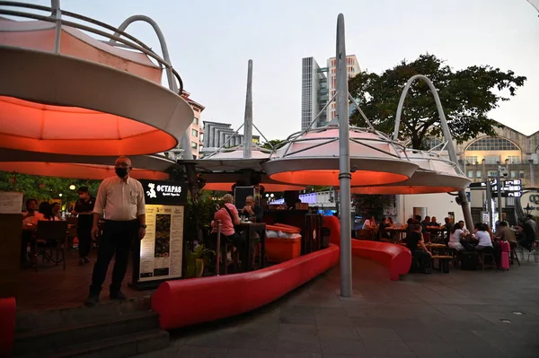 Clarke Quay Singapura Julho 2022 Famoso Belo Clarke Quay Lado — Fotografia de Stock