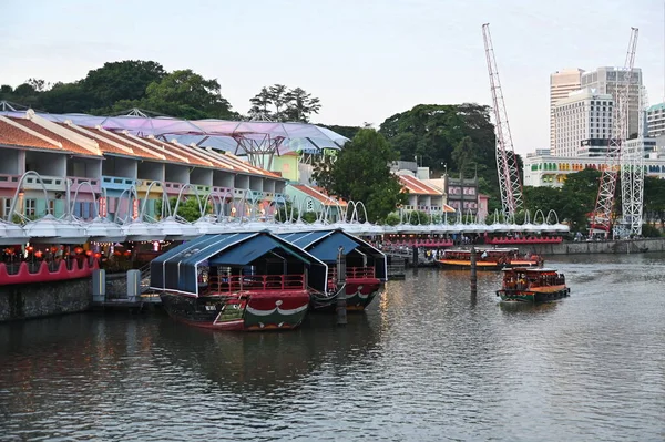 Clarke Quay Singapur Juli 2022 Der Berühmte Und Schöne Clarke — Stockfoto