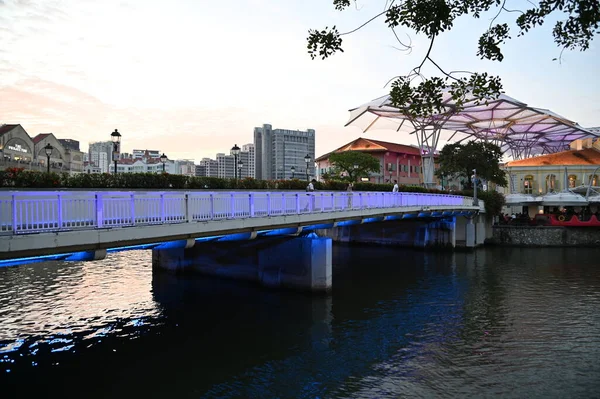 Clarke Quay Singapura Julho 2022 Famoso Belo Clarke Quay Lado — Fotografia de Stock