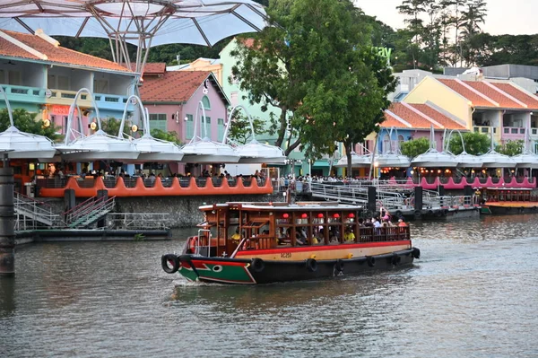 Clarke Quay Singapore July 2022 Famous Beautiful Clarke Quay Singapore — Zdjęcie stockowe