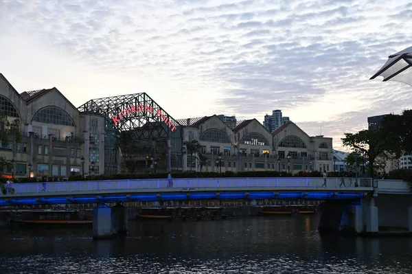 Clarke Quay Singapore July 2022 Famous Beautiful Clarke Quay Singapore — Stock Photo, Image