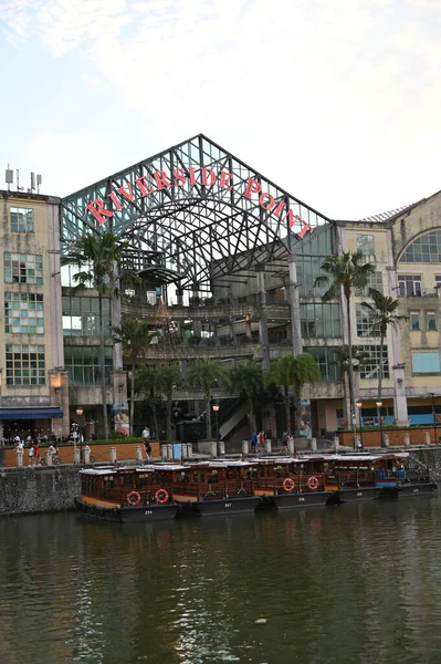 Clarke Quay Singapore July 2022 Famous Beautiful Clarke Quay Singapore — стоковое фото