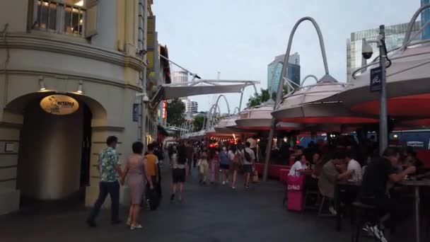 Singapore City Singapore July 2022 Streets Bugis Orchard Chinatown — Αρχείο Βίντεο