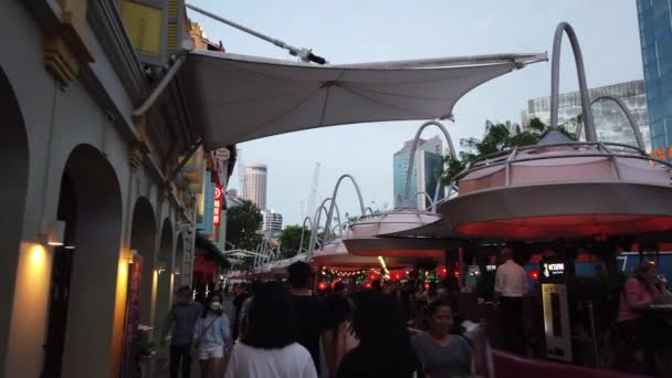 Singapore City Singapore July 2022 Streets Bugis Orchard Chinatown — Stockvideo