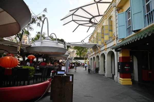 Clarke Quay Singapore July 2022 Famous Beautiful Clarke Quay Singapore — стоковое фото