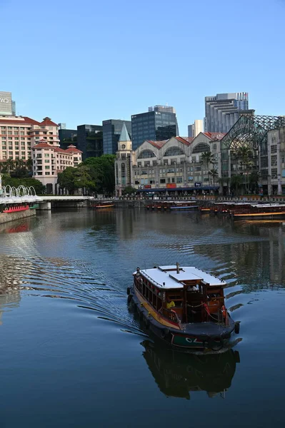 Marina Bay Singapore July 2022 Landmark Buildings Tourist Attractions Singapore — ストック写真