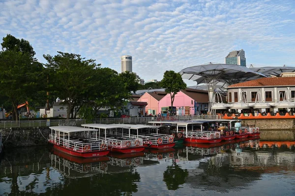 Marina Bay Singapore Juli 2022 Bezienswaardige Gebouwen Toeristische Attracties Van — Stockfoto