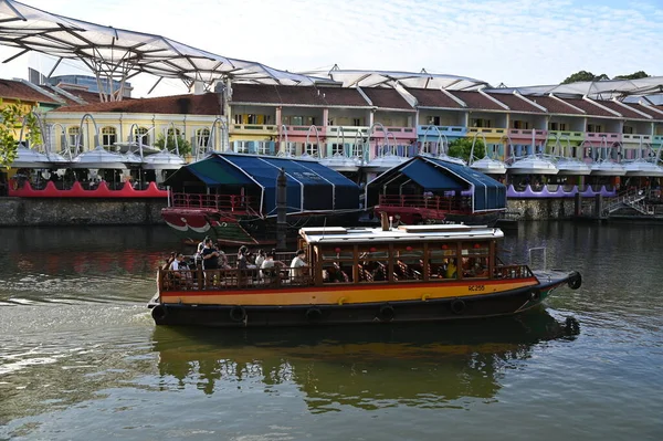 Marina Bay Singapore July 2022 Landmark Buildings Tourist Attractions Singapore — 图库照片