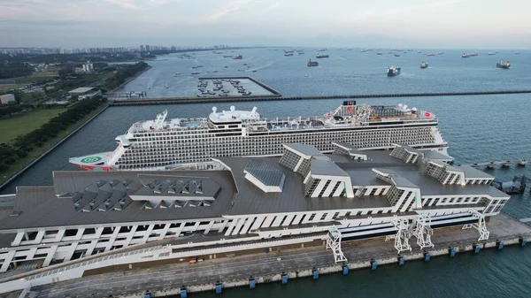 Marina Bay Singapore Juli 2022 Marina Bay Cruise Centre Terminal — Stockfoto