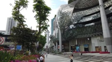 Marina Bay, Singapore - July 17, 2022: The Marina Bay Cruise Centre Terminal where Luxury Cruise Ships are Docking