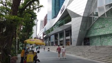 Marina Bay, Singapore - July 17, 2022: The Marina Bay Cruise Centre Terminal where Luxury Cruise Ships are Docking