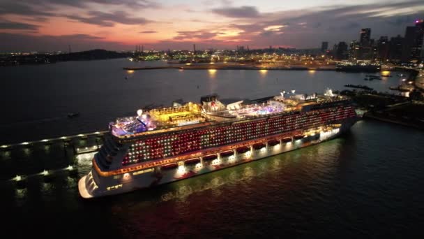 Marina Bay Singapore July 2022 Marina Bay Cruise Centre Terminal — Videoclip de stoc