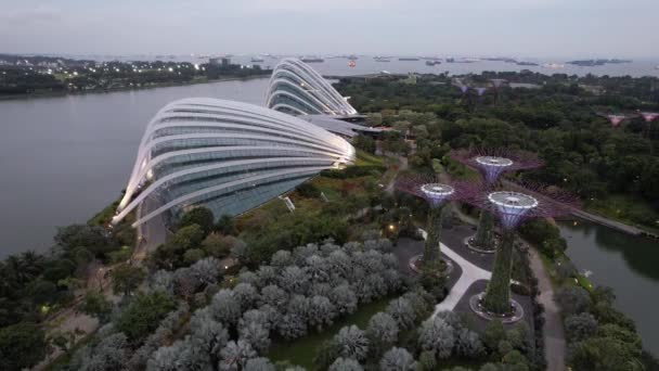 Marina Bay Singapore July 2022 Landmark Buildings Tourist Attractions Singapore — Αρχείο Βίντεο