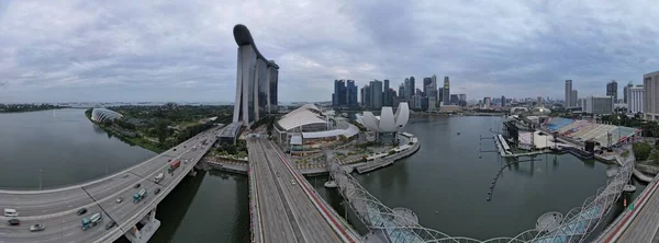 Marina Bay Singapura Julho 2022 Landmark Buildings Tourist Attractions Singapore — Fotografia de Stock