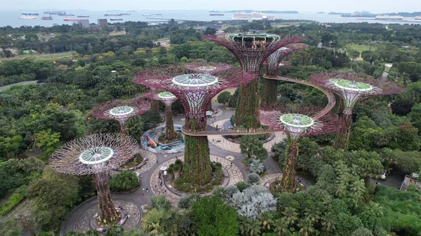 Marina Bay Singapore July 2022 Landmark Buildings Tourist Attractions Singapore — Fotografia de Stock