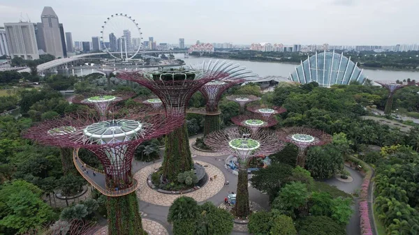 Marina Bay Singapore July 2022 Landmark Buildings Tourist Attractions Singapore — Fotografia de Stock