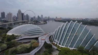 Marina Körfezi, Singapur - 13 Temmuz 2022: Singapur Tarihi Binalar ve Turist Çekimleri