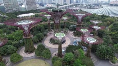 Marina Körfezi, Singapur - 13 Temmuz 2022: Singapur Tarihi Binalar ve Turist Çekimleri