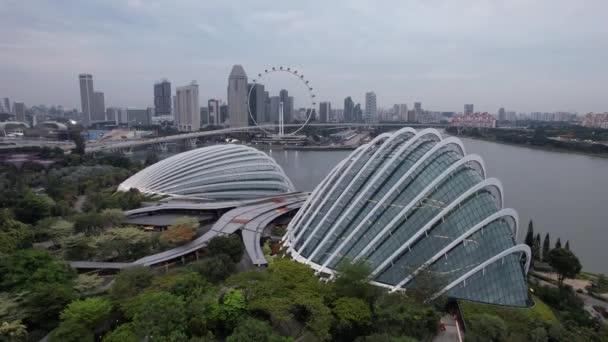 Marina Bay Singapur Července 2022 Landmark Buildings Tourist Attractions Singapore — Stock video