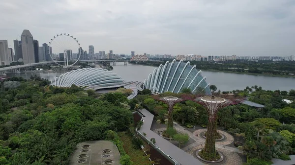 Marina Bay Singapore July 2022 Landmark Buildings Tourist Attractions Singapore — 스톡 사진