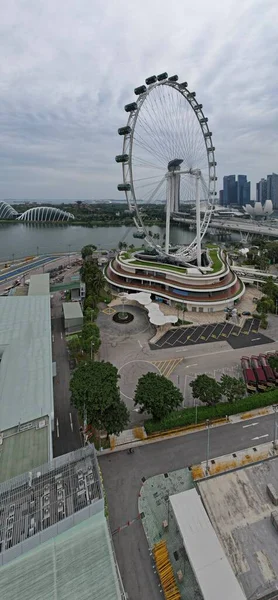 Marina Bay Singapore July 2022 Landmark Buildings Tourist Attractions Singapore — стокове фото