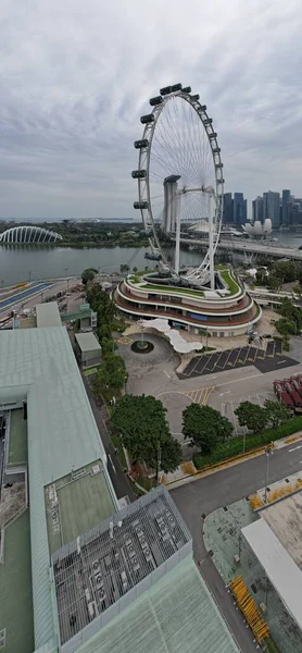 Marina Bay Singapore July 2022 Landmark Buildings Tourist Attractions Singapore — стоковое фото