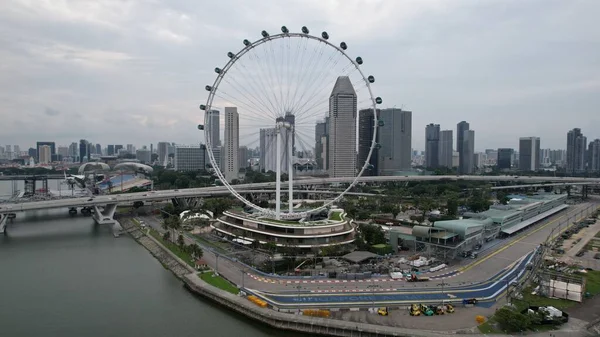 Marina Bay Singapore July 2022 Landmark Buildings Tourist Attractions Singapore — 스톡 사진