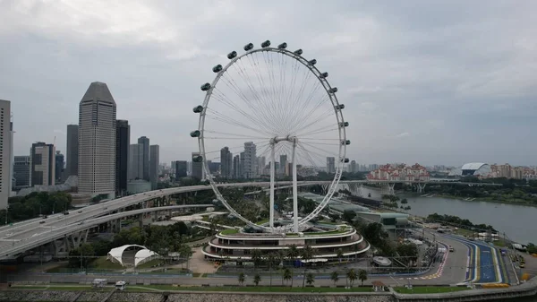 Marina Bay Singapore July 2022 Landmark Buildings Tourist Attractions Singapore — Stok fotoğraf