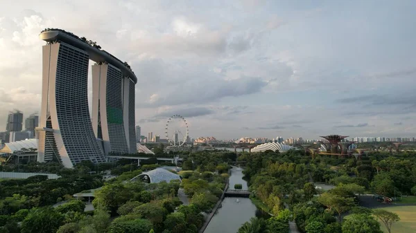 Marina Bay Singapore July 2022 Landmark Buildings Tourist Attractions Singapore — Foto Stock