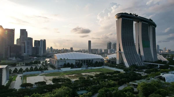 Marina Bay Singapur Července 2022 Landmark Buildings Tourist Attractions Singapore — Stock fotografie