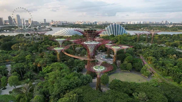 Marina Bay Singapore July 2022 Landmark Buildings Tourist Attractions Singapore —  Fotos de Stock