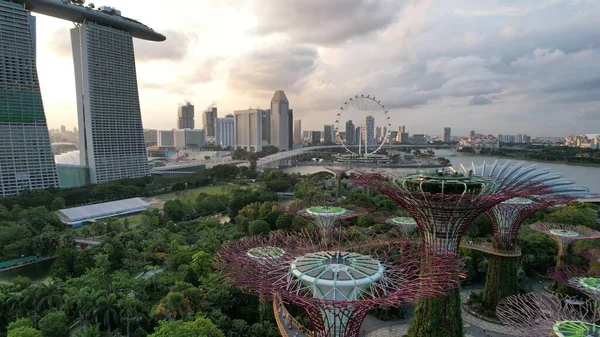 Marina Bay Singapore July 2022 Landmark Buildings Tourist Attractions Singapore — Foto Stock