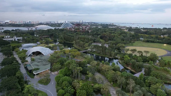 Marina Bay Singapore Липня 2022 Landmark Buildings Tourist Attractions Singapore — стокове фото