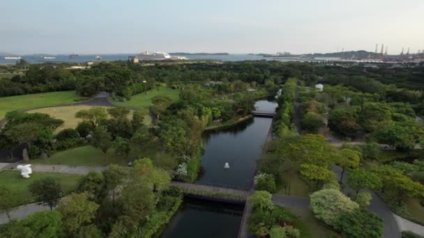 Marina Bay Singapore July 2022 Landmark Buildings Tourist Attractions Singapore — Stockvideo