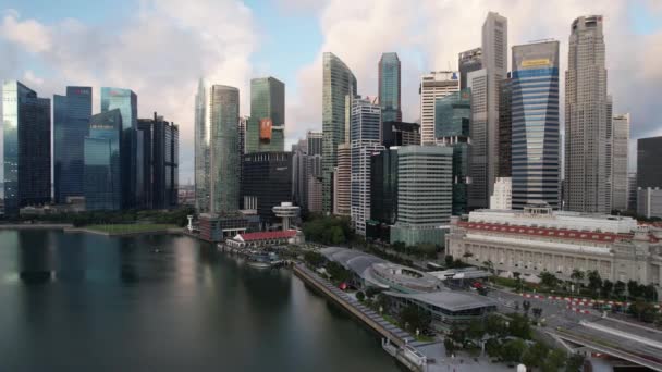 Marina Bay Singapur Juli 2022 Die Wahrzeichen Und Touristenattraktionen Singapurs — Stockvideo