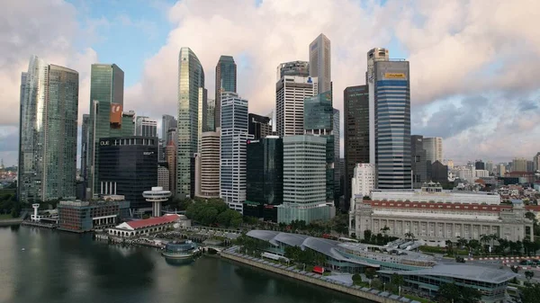 Marina Bay Singapore July 2022 Landmark Buildings Tourist Attractions Singapore — Stok fotoğraf