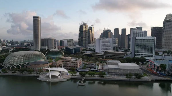 Marina Bay Singapore July 2022 Landmark Buildings Tourist Attractions Singapore — стоковое фото