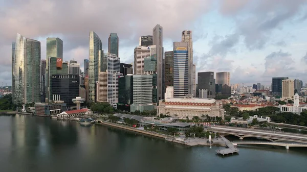 Marina Bay Singapore July 2022 Landmark Buildings Tourist Attractions Singapore — Stockfoto