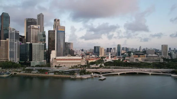 Marina Bay Singapur Lipca 2022 Zabytkowe Budynki Atrakcje Turystyczne Singapuru — Zdjęcie stockowe