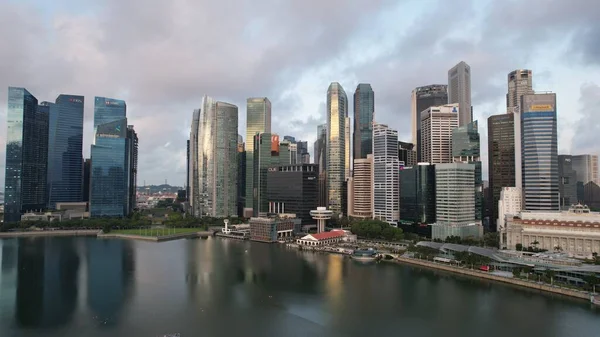 Marina Bay Singapore July 2022 Landmark Buildings Tourist Attractions Singapore — Stockfoto