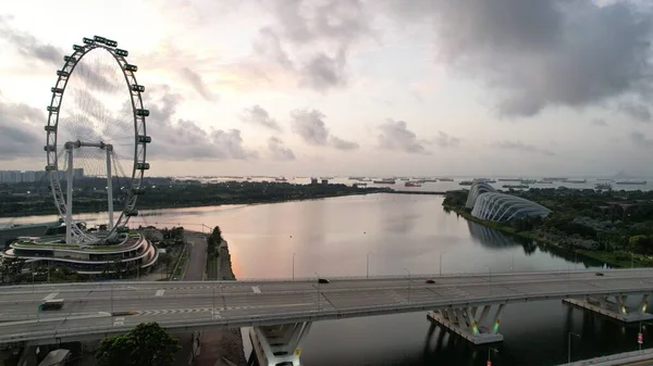 Marina Bay Singapore Липня 2022 Landmark Buildings Tourist Attractions Singapore — стокове фото