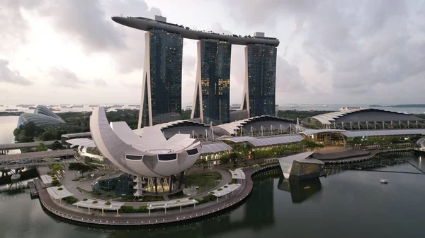 Marina Bay Singapore July 2022 Landmark Buildings Tourist Attractions Singapore —  Fotos de Stock