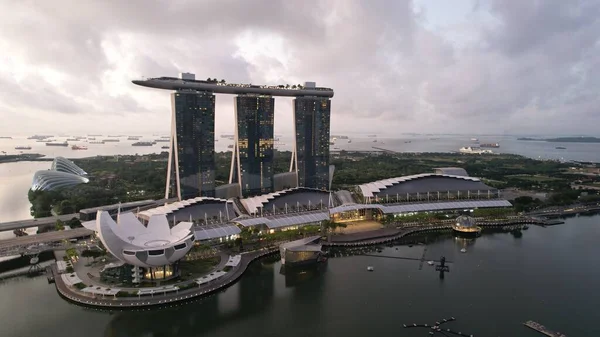 Marina Bay Singapore July 2022 Landmark Buildings Tourist Attractions Singapore — Foto de Stock
