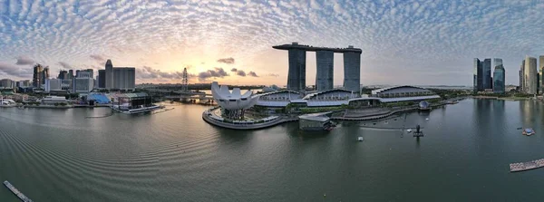 Marina Bay Singapore July 2022 Landmark Buildings Tourist Attractions Singapore — Foto Stock