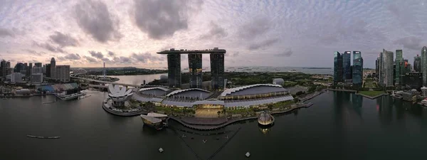 Marina Bay Singapore July 2022 Landmark Buildings Tourist Attractions Singapore — Foto Stock