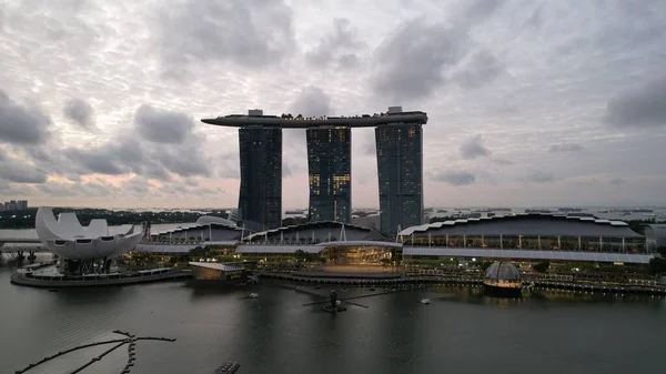 Marina Bay Singapur Lipca 2022 Zabytkowe Budynki Atrakcje Turystyczne Singapuru — Zdjęcie stockowe