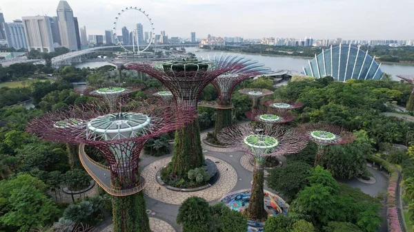 Marina Bay Singapore July 2022 Landmark Buildings Tourist Attractions Singapore —  Fotos de Stock