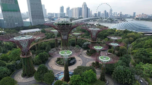 Marina Bay Singapore July 2022 Landmark Buildings Tourist Attractions Singapore — Fotografia de Stock