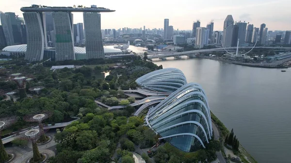 Marina Bay Singapore July 2022 Landmark Buildings Tourist Attractions Singapore — 스톡 사진